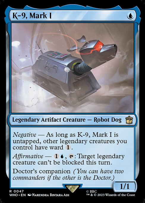 K-9, Mark I - Doctor Who Magic card