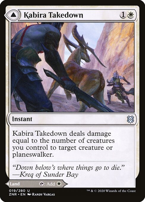 Kabira Takedown // Kabira Plateau - Zendikar Rising Magic card