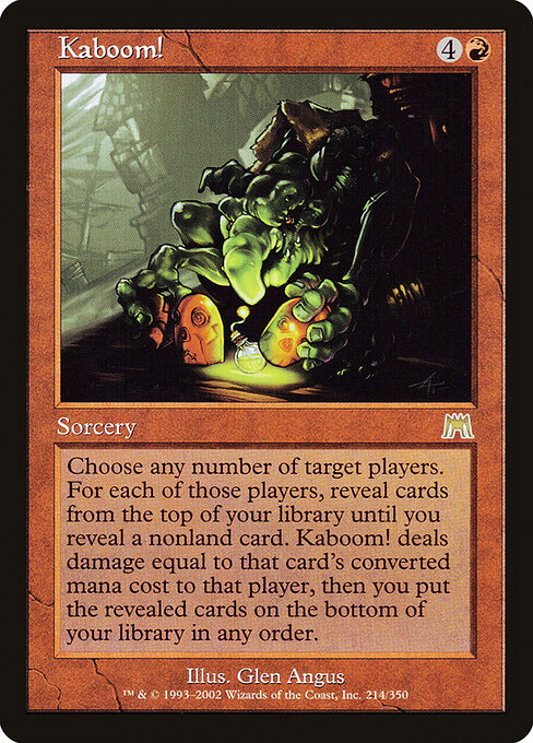 Kaboom! - Onslaught Magic card
