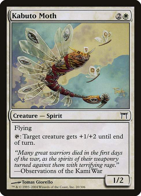 Kabuto Moth - Champions of Kamigawa Magic card