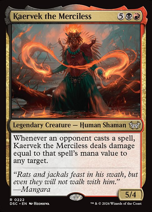 Kaervek the Merciless - Duskmourn: House of Horror Commander Magic card