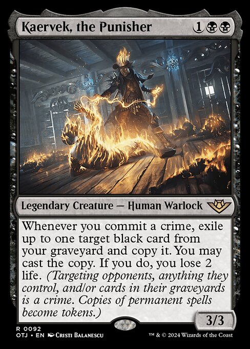 Kaervek, the Punisher - Outlaws of Thunder Junction (#92) - Illustrated by Cristi Balanescu - Magic: The Gathering Card