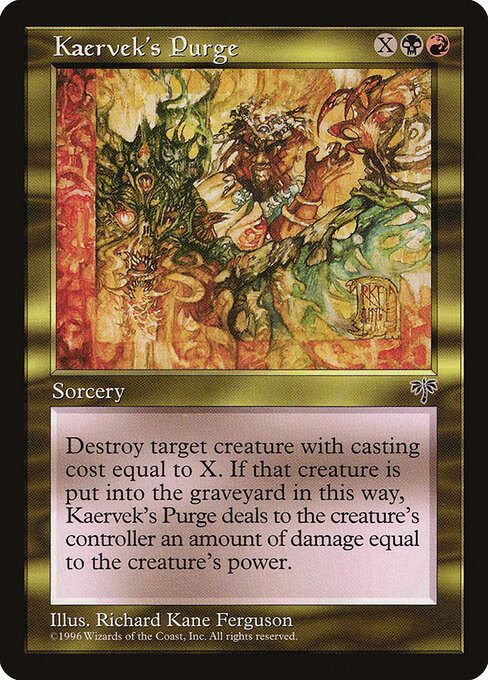 Kaervek's Purge - Mirage Magic card