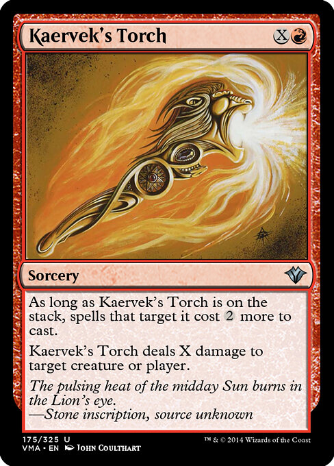 Kaervek's Torch - Vintage Masters Magic card