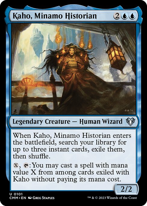 Kaho, Minamo Historian - Commander Masters Magic card