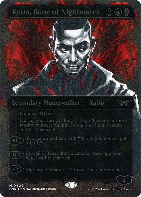 Kaito, Fin de las Pesadillas (Kaito, Bane of Nightmares) - Duskmourn: House of Horror (#354) - Illustrated by Richard Luong - Magic: The Gathering Card