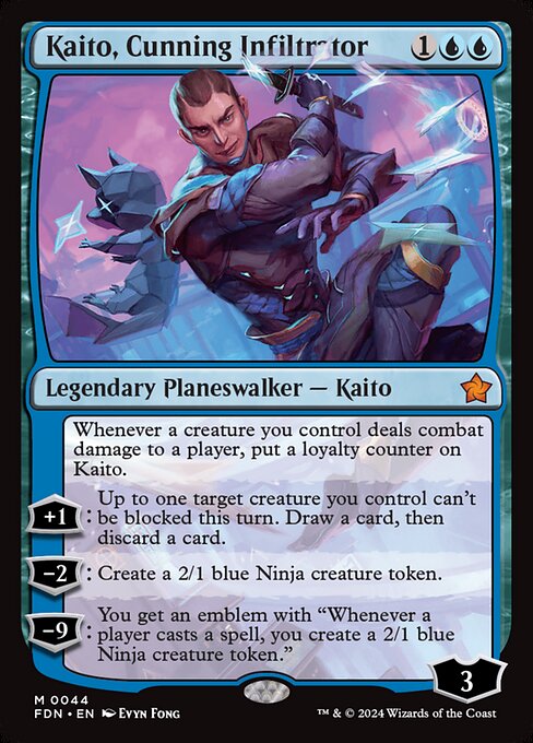 Kaito, Cunning Infiltrator - Foundations Magic card