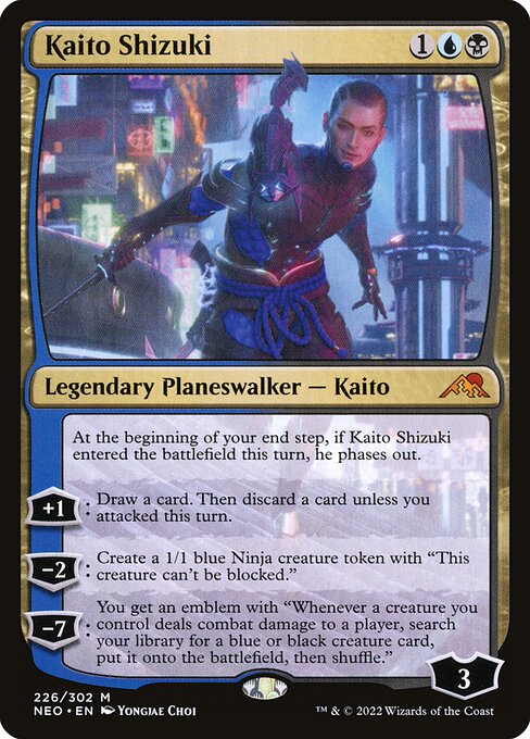 Kaito Shizuki - Kamigawa: Neon Dynasty (#226) - Illustrated by Yongjae Choi - Magic: The Gathering Card