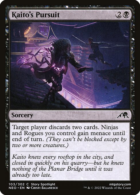 Kaito's Pursuit - Kamigawa: Neon Dynasty Magic card