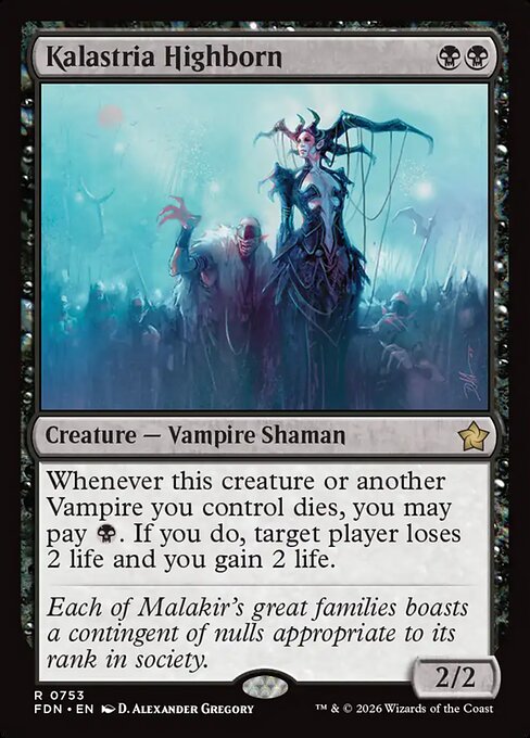 Kalastria Highborn - Foundations Magic card