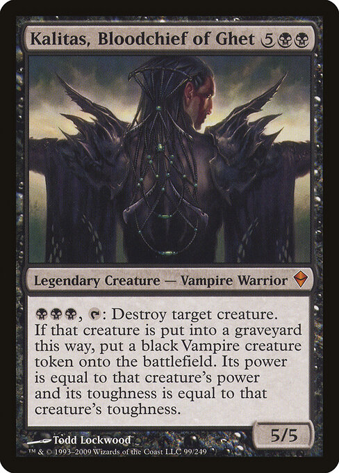 Kalitas, Bloodchief of Ghet - Zendikar Magic card