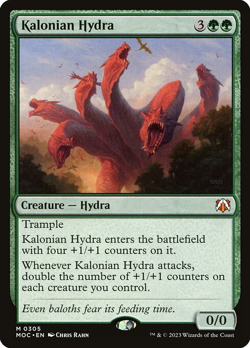 Kalonian Hydra - March of the Machine Commander Magic card