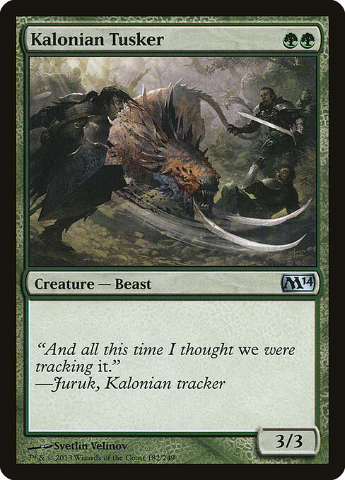 Kalonian Tusker - Magic 2014 Magic card