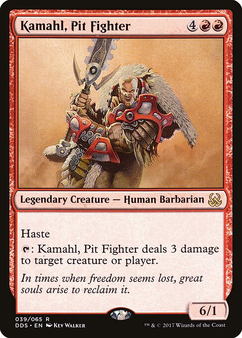 Kamahl, Pit Fighter - Duel Decks: Mind vs. Might (#39) - Illustrated by Kev Walker - Magic: The Gathering Card