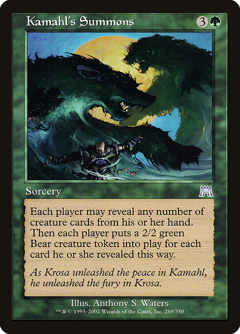 Kamahl's Summons - Onslaught Magic card
