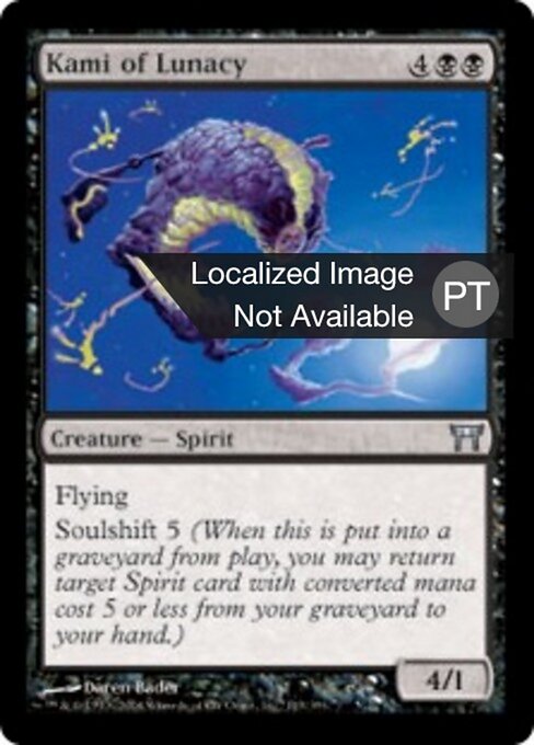 Kami da Insanidade (Kami of Lunacy) - Champions of Kamigawa (#119) - Illustrated by Daren Bader - Magic: The Gathering Card