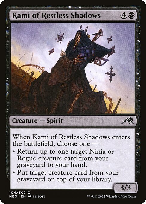 Kami of Restless Shadows - Kamigawa: Neon Dynasty Magic card