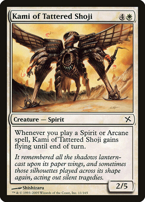 Kami of Tattered Shoji - Betrayers of Kamigawa Magic card