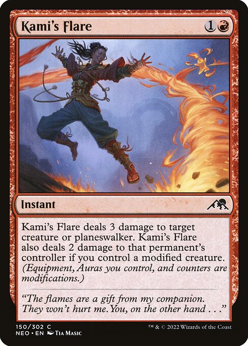 Kami's Flare - Kamigawa: Neon Dynasty Magic card