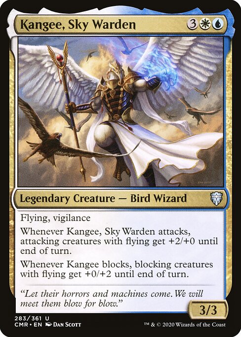 Kangee, Sky Warden - Commander Legends (#283) - Illustrated by Dan Murayama Scott - Magic: The Gathering Card