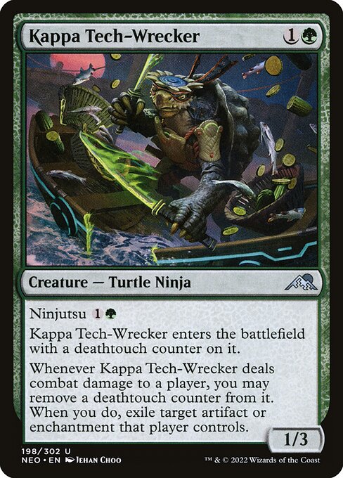 Kappa Tech-Wrecker - Kamigawa: Neon Dynasty (#198) - Illustrated by Jehan Choo - Magic: The Gathering Card