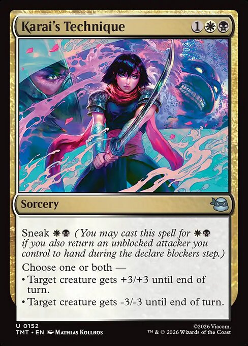 Karai's Technique - Teenage Mutant Ninja Turtles (#152) - Illustrated by Mathias Kollros - Magic: The Gathering Card