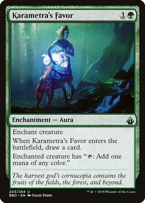 Karametra's Favor - Battlebond Magic card