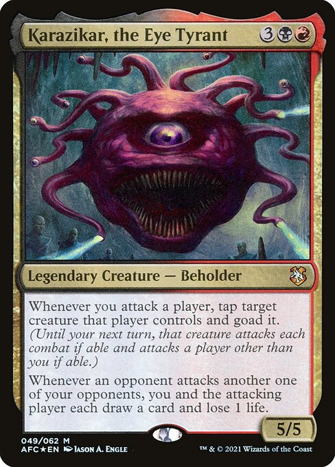 Karazikar, the Eye Tyrant - Forgotten Realms Commander (#49) - Illustrated by Jason A. Engle - Magic: The Gathering Card