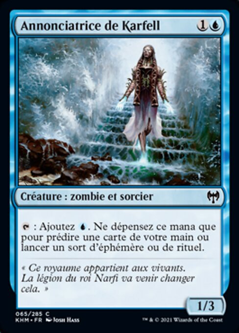 Annonciatrice de Karfell (Karfell Harbinger) - Kaldheim (#65) - Illustrated by Josh Hass - Magic: The Gathering Card