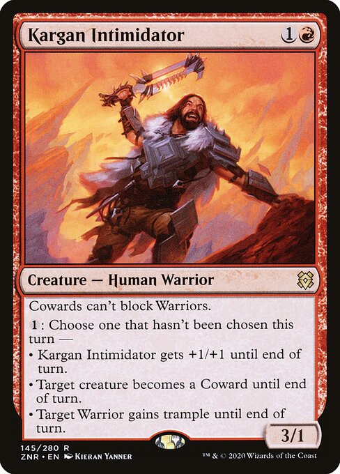 Kargan Intimidator - Zendikar Rising Magic card