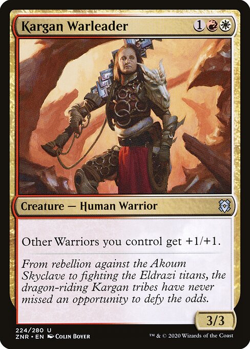 Kargan Warleader - Zendikar Rising Magic card