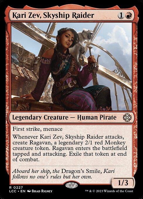 Kari Zev, Skyship Raider - The Lost Caverns of Ixalan Commander Magic card