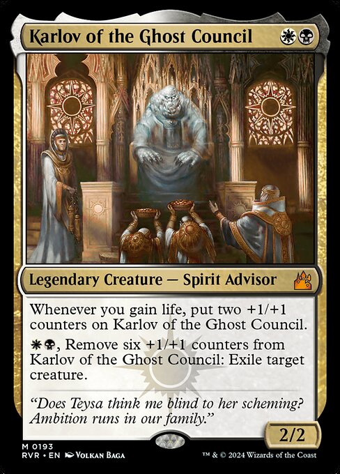 Karlov of the Ghost Council - Ravnica Remastered Magic card