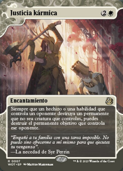 霊体の正義 (Karmic Justice) - Wilds of Eldraine: Enchanting Tales (#65) - Illustrated by Yakotakos - Magic: The Gathering Card