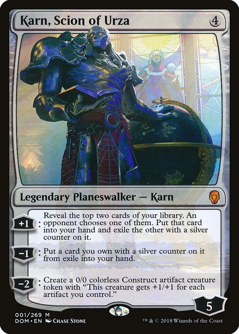 Karn, Scion of Urza - Dominaria Magic card