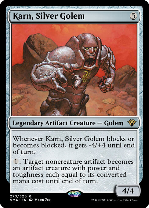 Karn, Silver Golem - Vintage Masters Magic card