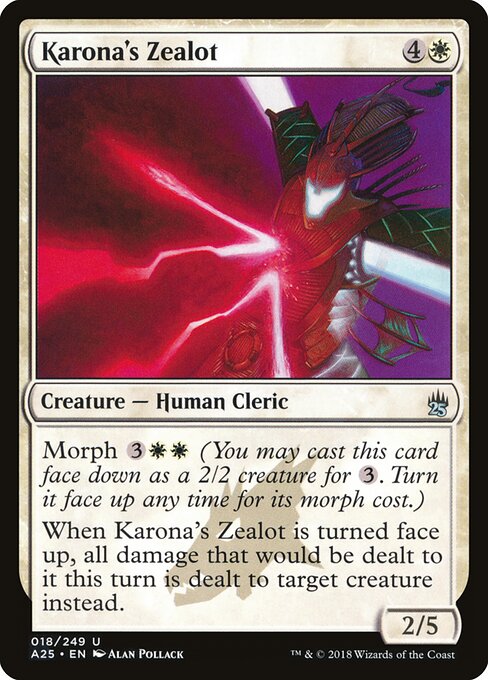 Karona's Zealot - Masters 25 Magic card