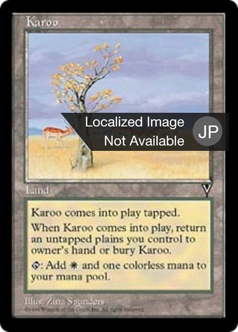 乾燥高原 (Karoo) - Visions (#165) - Illustrated by Zina Saunders - Magic: The Gathering Card