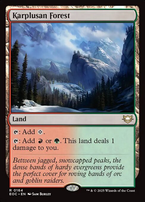 Karplusan Forest - Edge of Eternities Commander Magic card