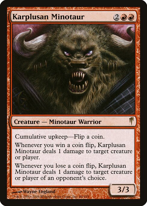 Karplusan Minotaur - Coldsnap Magic card