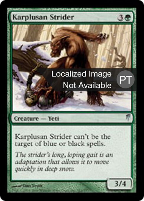 Karplusanischer Wanderer (Karplusan Strider) - Tenth Edition (#272) - Illustrated by Dan Murayama Scott - Magic: The Gathering Card