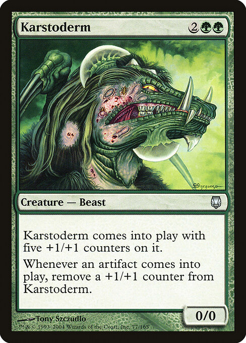 Karstoderm - Darksteel (#77) - Illustrated by Tony Szczudlo - Magic: The Gathering Card