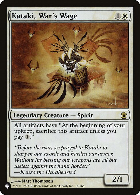 Kataki, War's Wage - The List (#SOK-14) - Illustrated by Matt Thompson - Magic: The Gathering Card