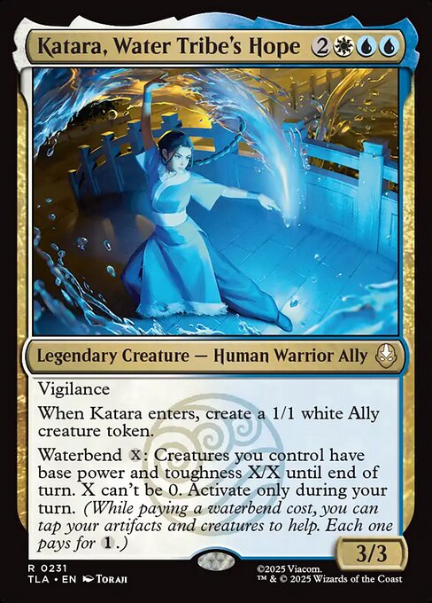 Katara, Water Tribe's Hope - Avatar: The Last Airbender (#231) - Illustrated by Toraji - Magic: The Gathering Card