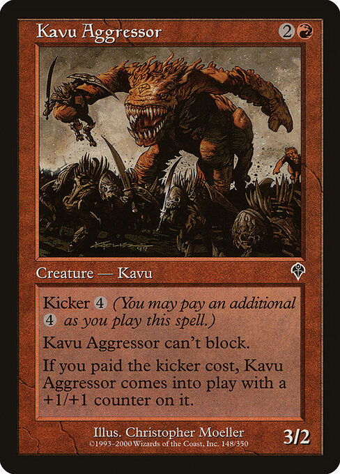 Kavu Aggressor - Invasion Magic card