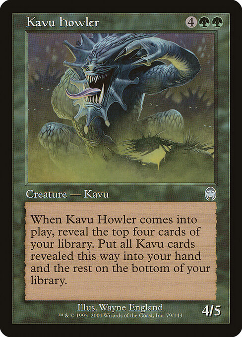 Kavu Howler - Apocalypse Magic card