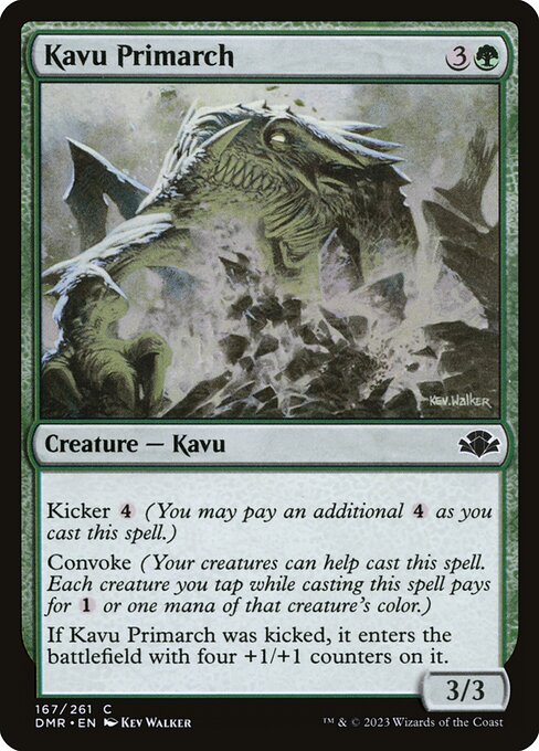 Kavu Primarch - Dominaria Remastered (#167) - Illustrated by Kev Walker - Magic: The Gathering Card