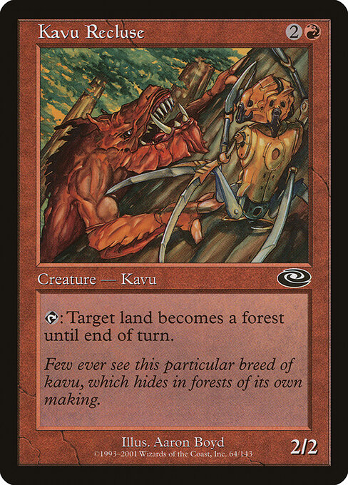 Kavu Recluse - Planeshift Magic card