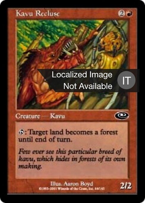 Recluso Kavu (Kavu Recluse) - Planeshift (#64) - Illustrated by Aaron Boyd - Magic: The Gathering Card