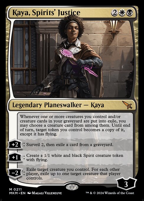 Kaya, Spirits' Justice - Murders at Karlov Manor Magic card